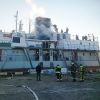 В Архангельске ликвидировано возгорание на судне с нефтесодержащими водами «НЗС-5»